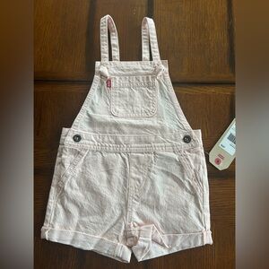 Levi's English Rose Pink Cotton Overalls